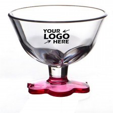 8oz Plastic Footed Ice Cream Bowl